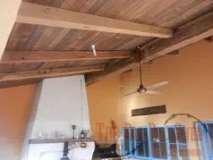 Exposed ceiling beams